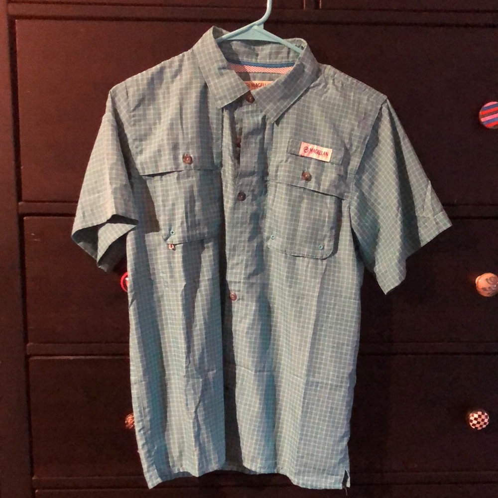 Turquoise Fishing Shirt